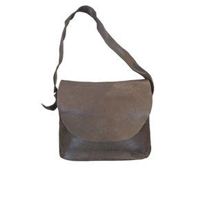 Eddie Bauer Genuine Pebble Leather Laptop Bag, Messenger Bag, Tote